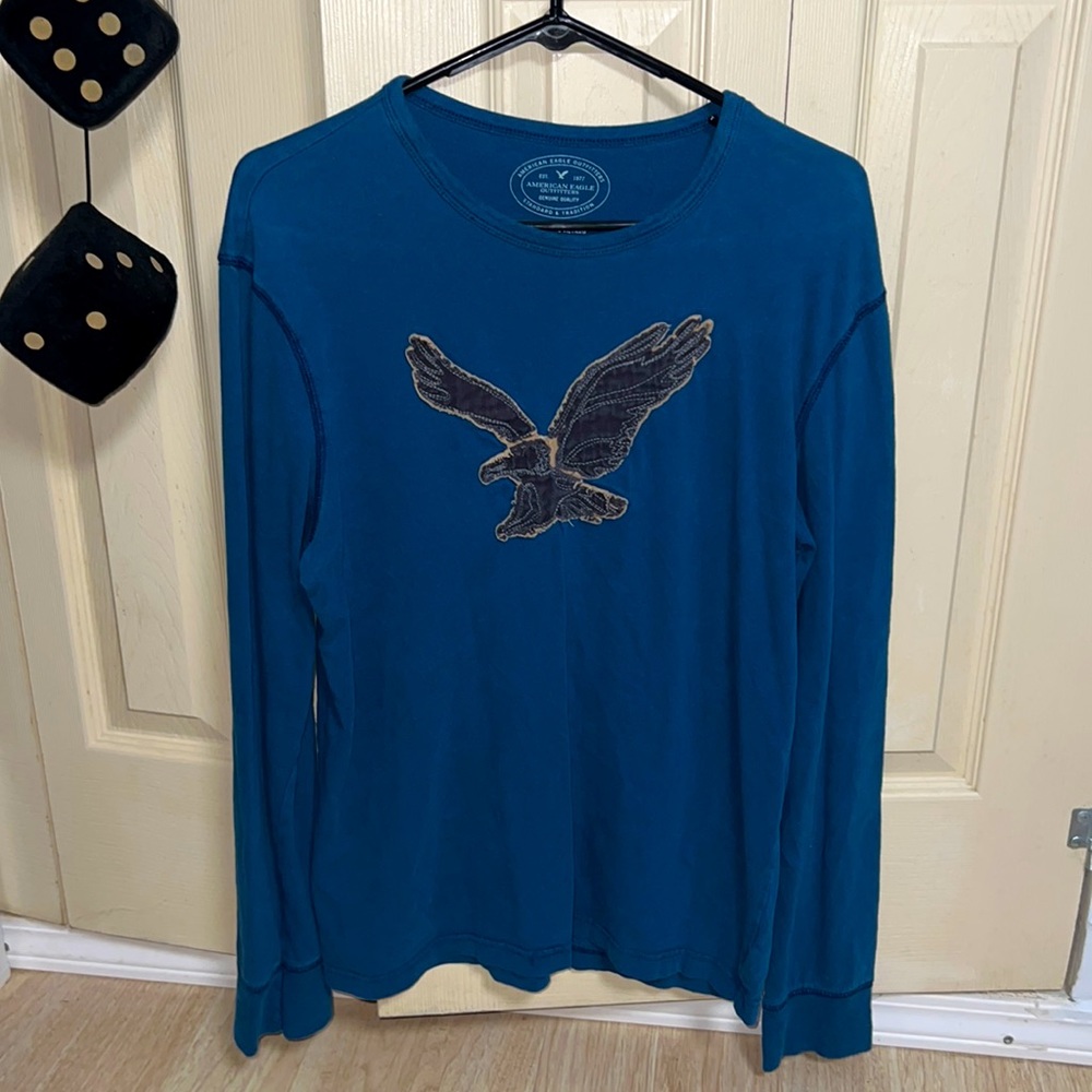 Americam Eagle Outfitters Blue Athletic Fit Size Medium
